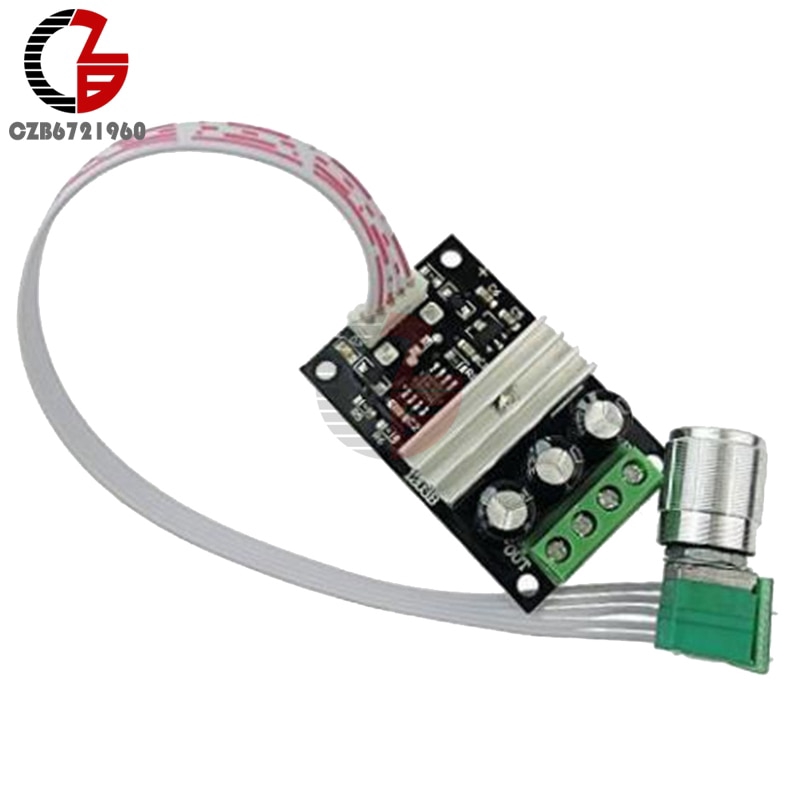 DC 6-28V 80W 3A Reversible PWM DC Motor Speed Control Switch 12V Fan Speed Controller Volt Regulator Adjustable Reverse Dimmer