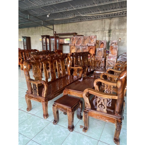 Bộ Salon Phòng khách gỗ tự nhiên 100%
