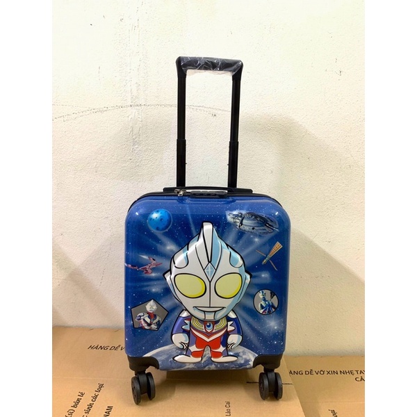 VALI HOẠT HÌNH VUÔNG MỚI NHẤT 2022, VALI NHỆN VUÔNG, ELSA, KITTY, SIÊU NHÂN