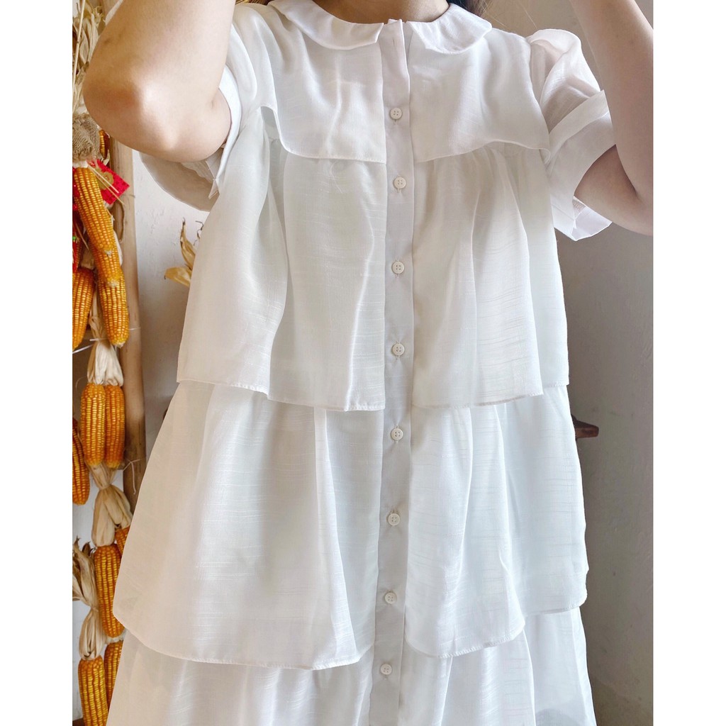 Đầm voan suông Snow Dress D057 (ảnh thật shop tự chụp) | BigBuy360 - bigbuy360.vn