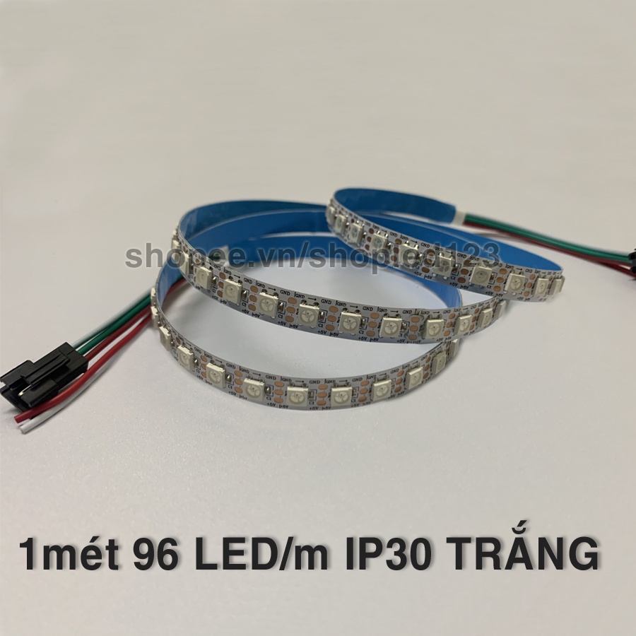 Dây led WS2812B 144led,96,74 led/m ARGB ws2812 DC5V dài 1M