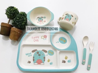 Khay ăn dặm bột tre
