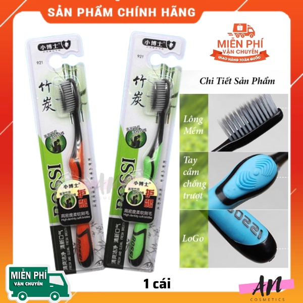 Bàn chải đánh răng than tre Bossi than hoạt tính Hàn Quốc