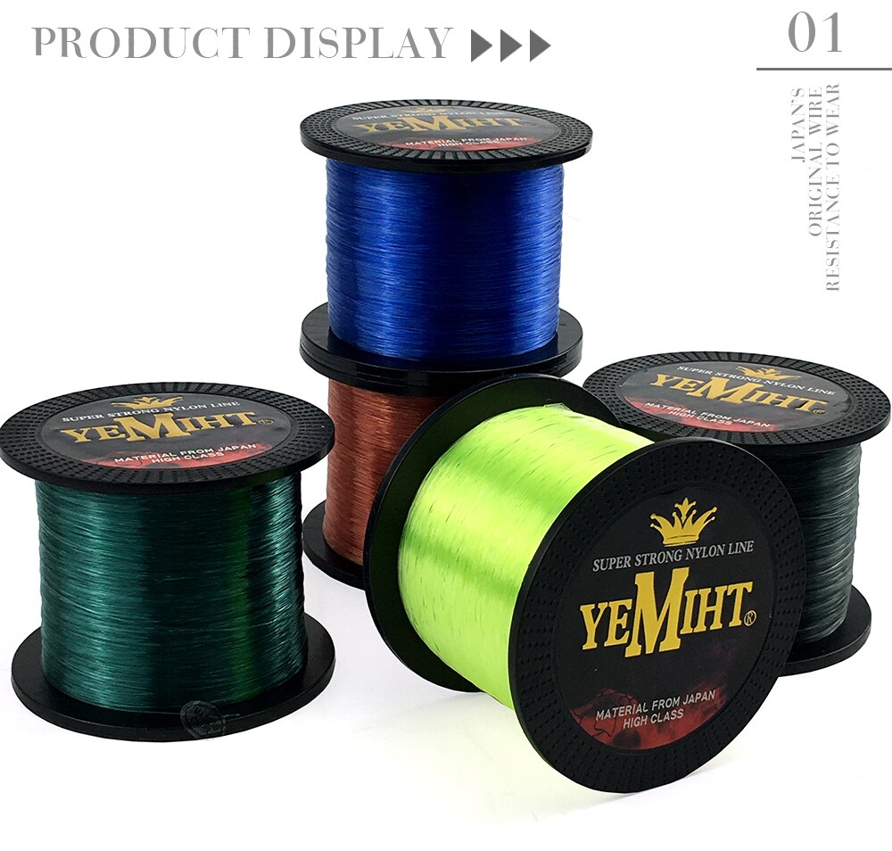 Cuộn Dây Câu Cá YEMIHT 1000M 0.8-8.0M Chất Lượng Cao