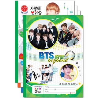 Combo 10 quyển Vở Kẻ Ngang Kpop 72 Trang  Hải Tiến