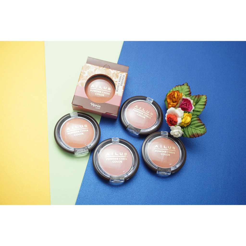 Má hồng dạng nén Naris Ailus Powder Cheek Color 3.5g