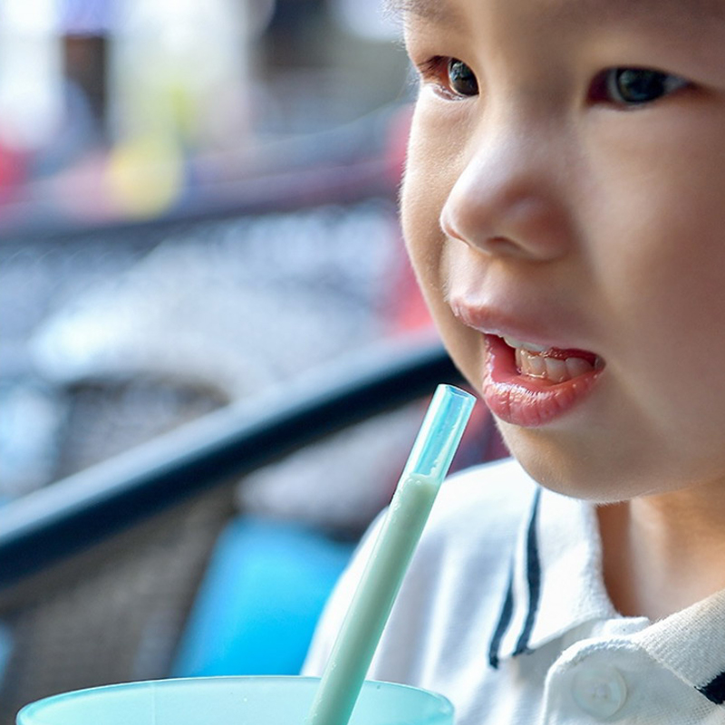 Set 6 ống hút silicon trong suốt tiện lợi