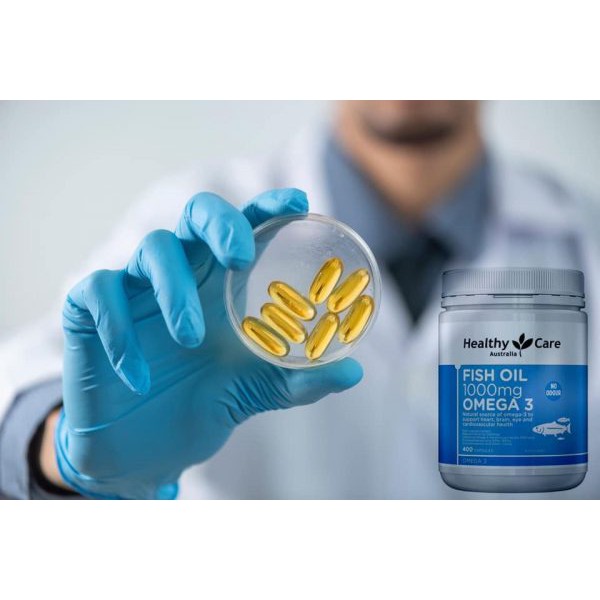 Dầu cá Healthy Care Úc bổ sung Omega 3 giúp sáng mắt, hỗ trợ tim mạch, trí não hộp 400 viên - QT045