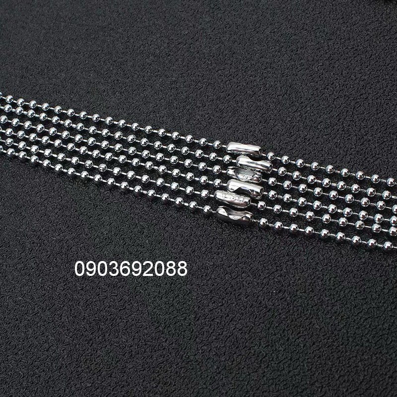 Dây chuyền bi inox cá tính