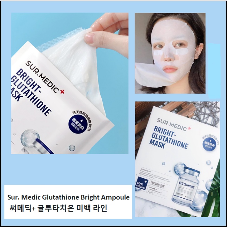 Mặt nạ dưỡng trắng da Sur.medic Bright Glutathione Mask