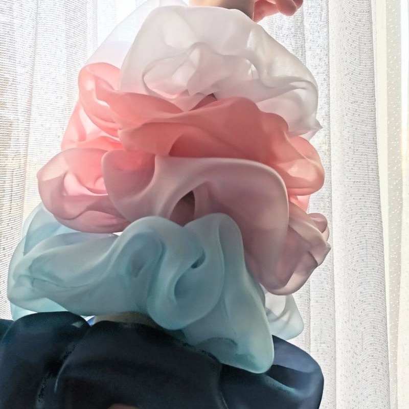 Dây cột tóc Scrunchies màu trơn cho nữ