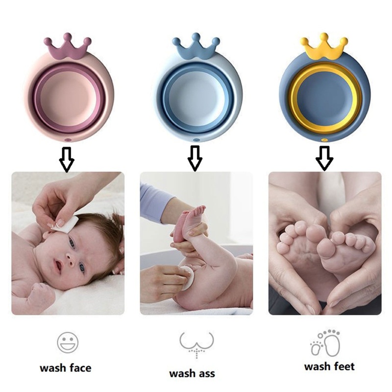 Chậu Rửa Mông / Chân Cho Bé Thiết Kế Gấp Gọn Tiện Dụng