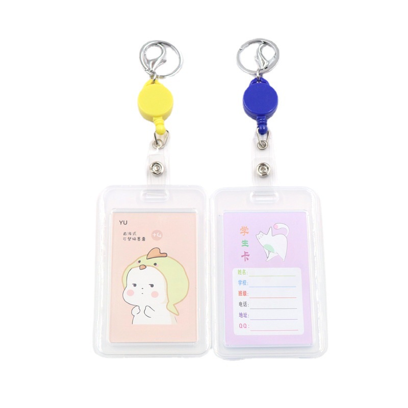 Móc khoá thẻ - thẻ treo móc khóa, thẻ giữ vé xe dây co rút quẹt thẻ từ tiện lợi