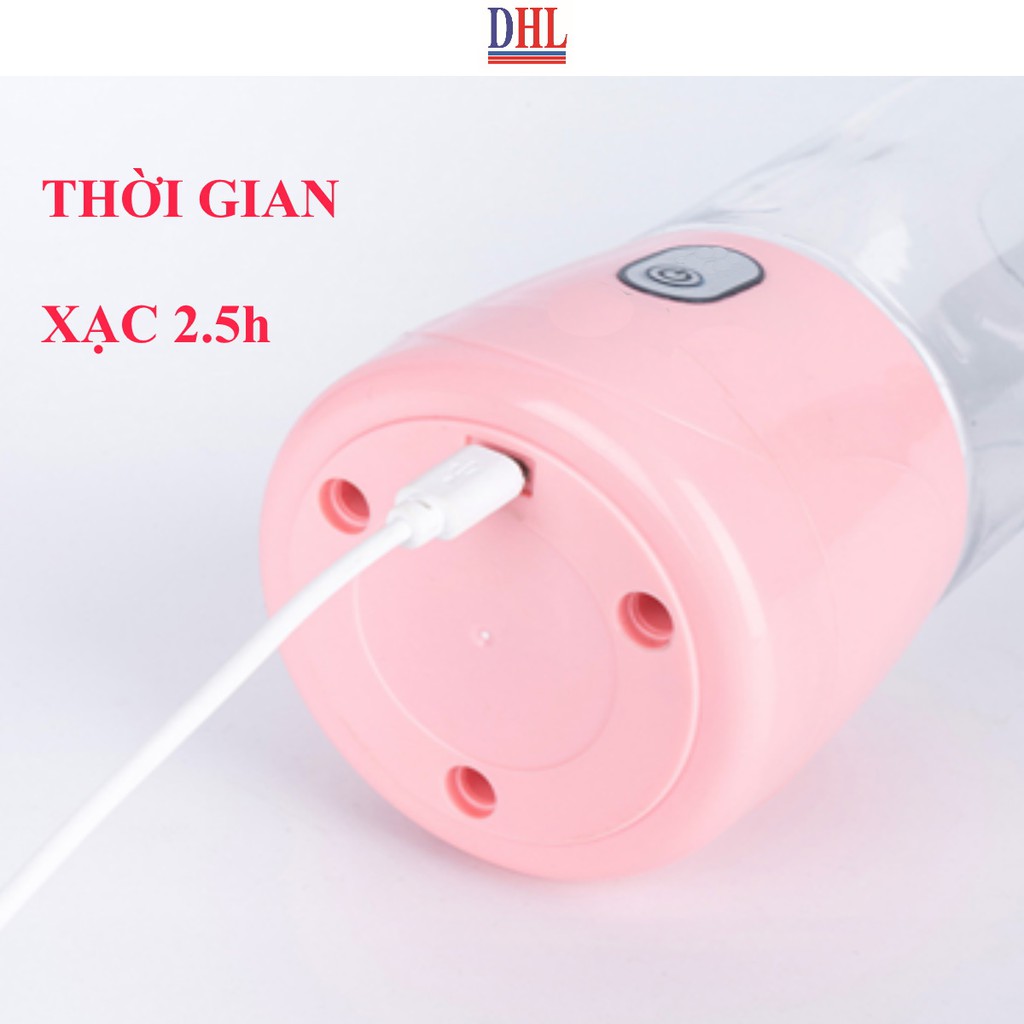 [Mã ELHA22 giảm 5% đơn 300K] Cốc xay sinh tố đa năng, máy xay mini cầm tay loại 4 lưỡi dao hàng chất lượng cao giá rẽ