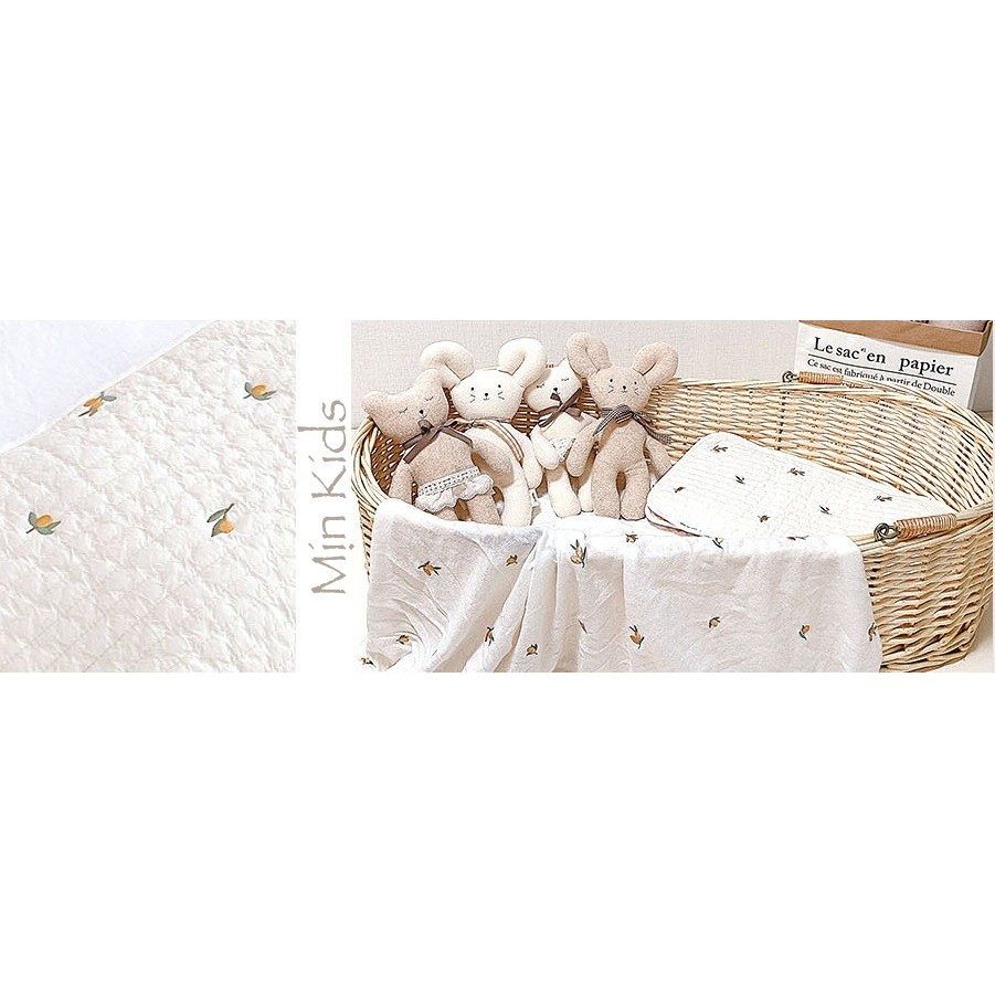 Gối Quilting Mỏng Cotton Trần Bông Tinh Khiết Cao Cấp Mịn Kids