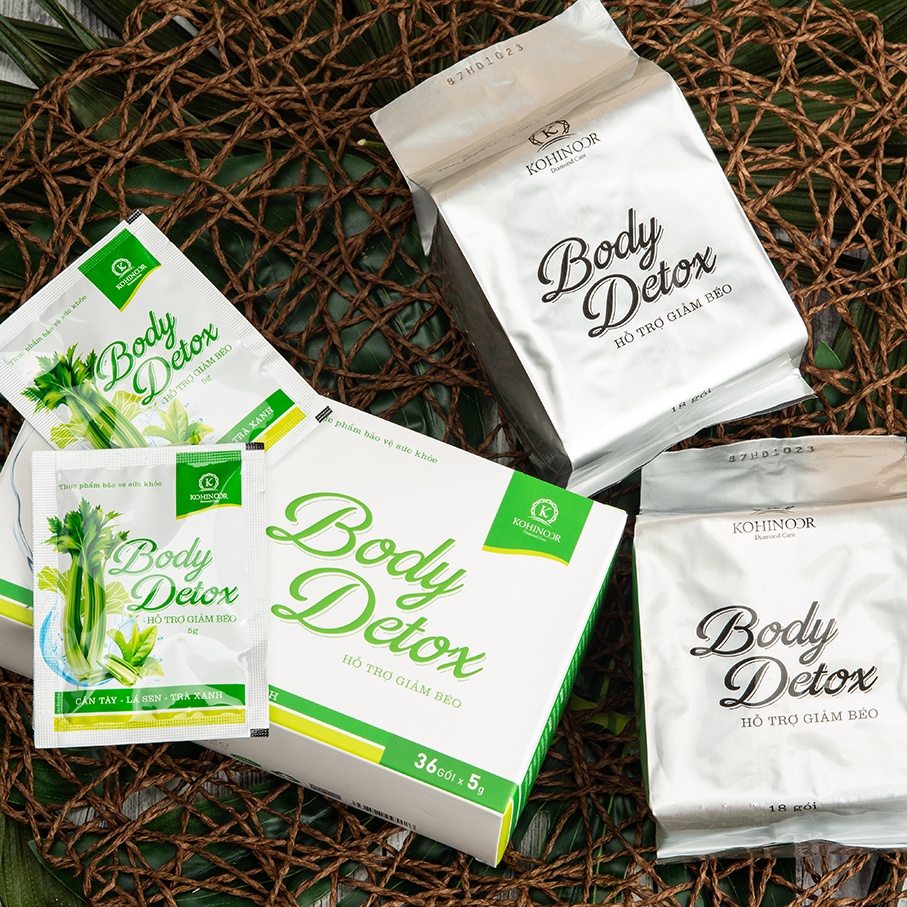 Cốm giảm cân, đẹp da BODY DETOX Kohinoor (36 gói)