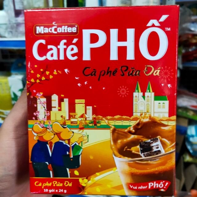 Hộp 10 Gói Cà Phê Phố Sữa Đá 24g/Gói