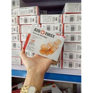 BĂNG GẠC Y TẾ TIỆT TRÙNG AID FIRST hộp 100 cái