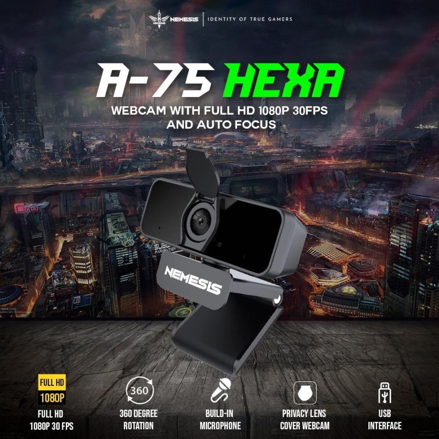 Webcam Nyk Nemesis A75 Fhd (1080p) | BigBuy360 - bigbuy360.vn