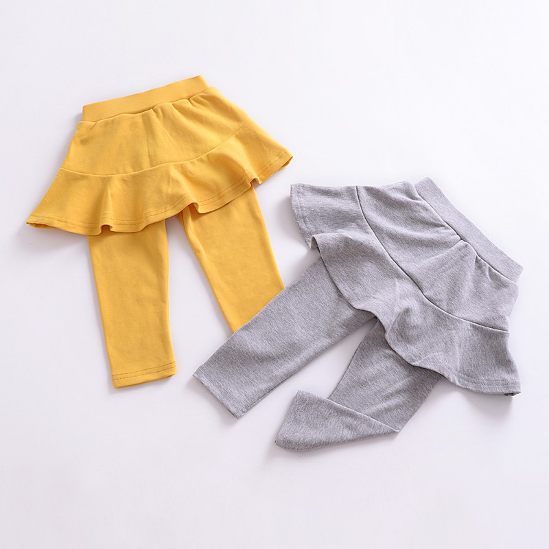 Quần legging phối chân váy thời trang xinh xắn cho bé gái