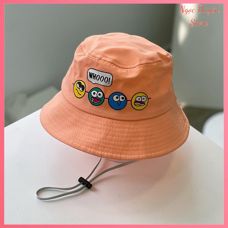 Mũ vành bé gái bé trai Nón Bucket icon cho bé 2-10 tuổi [MU102]