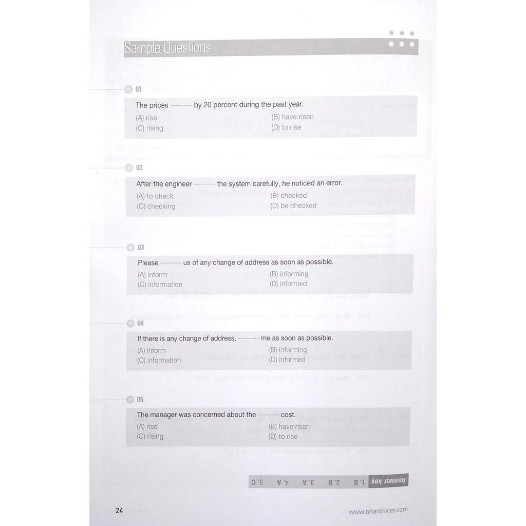 Sách Rainbow TOEIC - Part 5,6