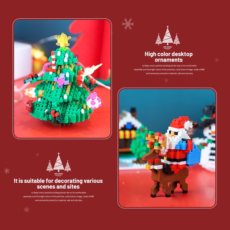 Đồ chơi lắp ráp ZHAN QI TOYS mô hình nhân vật Giáng Sinh làm quà tặng đáng yêu dành cho trẻ em