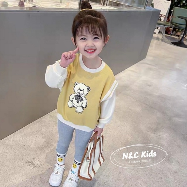 Bộ dài tay cho bé gái bộ bé gái 8-18kg Củ khoai tây shop chất thun cotton mềm mịn đáng yêu mặc mùa thu đông