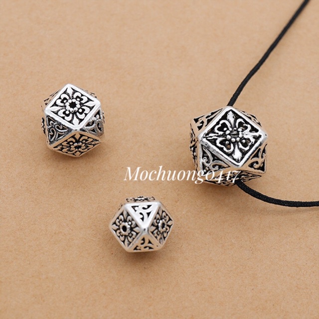 [GIÁ SỈ] Charm bạc hoa đa giác - Hàng bạc loại 1 siêu đẹp PH691