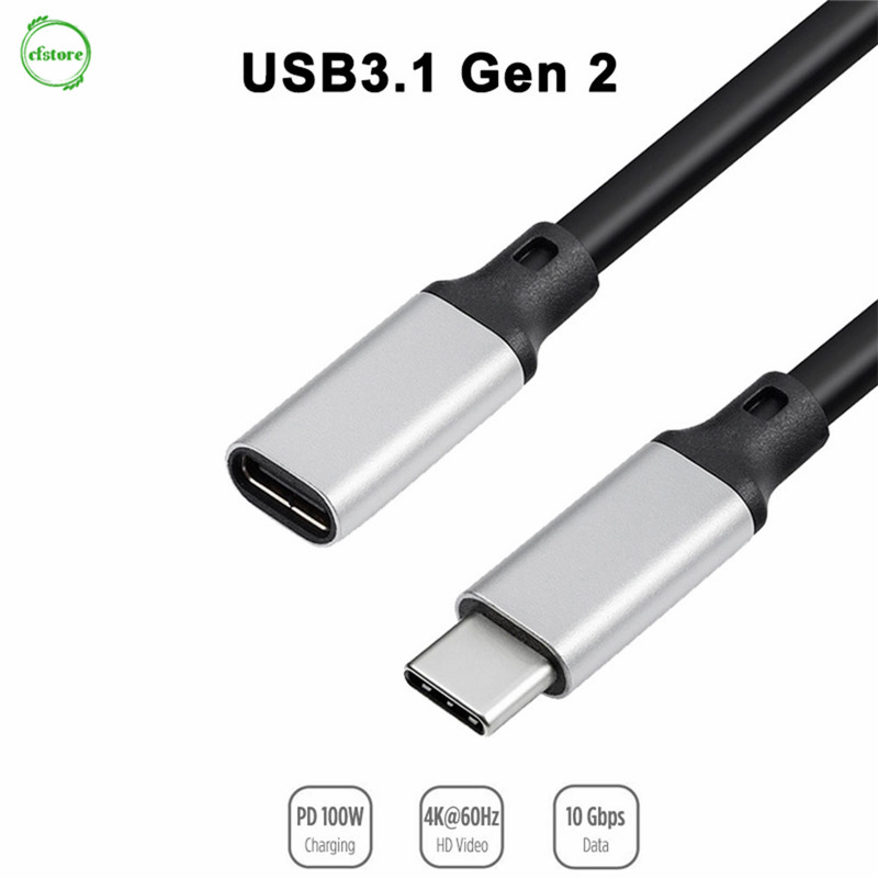 Dây cáp nối dài CF 100W PD 5A USB3.1 TYPE-C 4K VN 60HZ USB-C GEN 2 10GBPS chuyên dụng