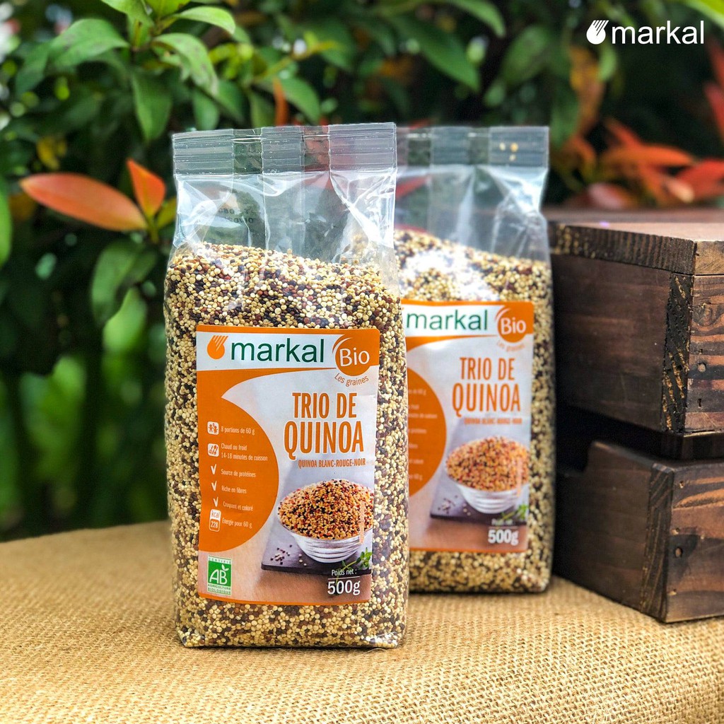 Diêm mạch (quinoa) hữu cơ 3 màu Markal 500g