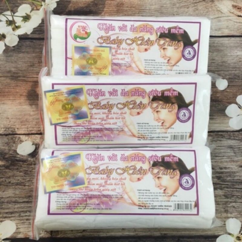 (Gói 170gr) Khăn Vải Khô Đa Năng Baby Hiền Trang, Mềm, An Toàn Dùng Cho Bé Và Gia Đình
