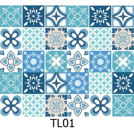 Set Decal gạch bông TL01
