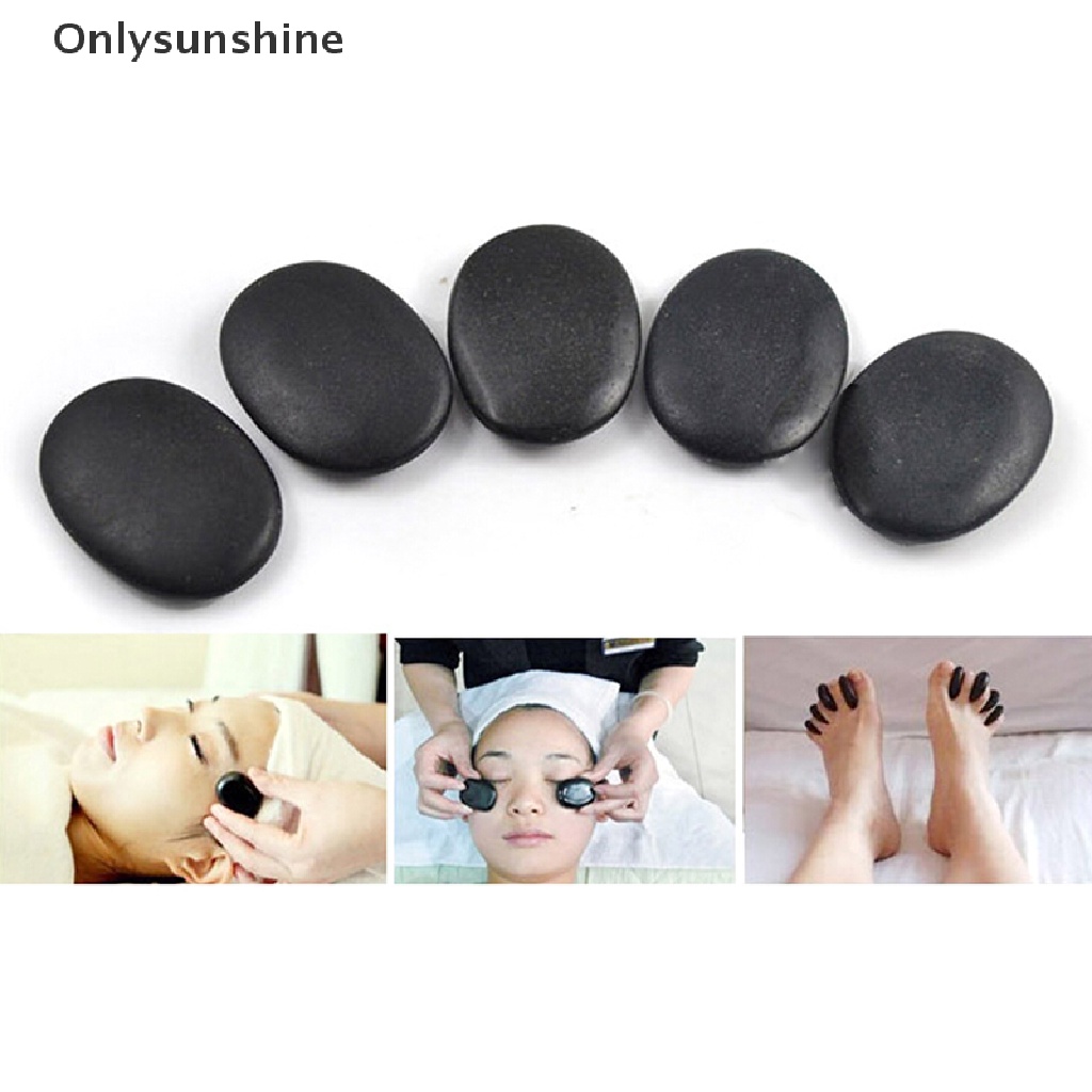 Bộ 7 Viên Đá Đen Nóng Kích Thước 3X4Cm Để Hỗ Trợ