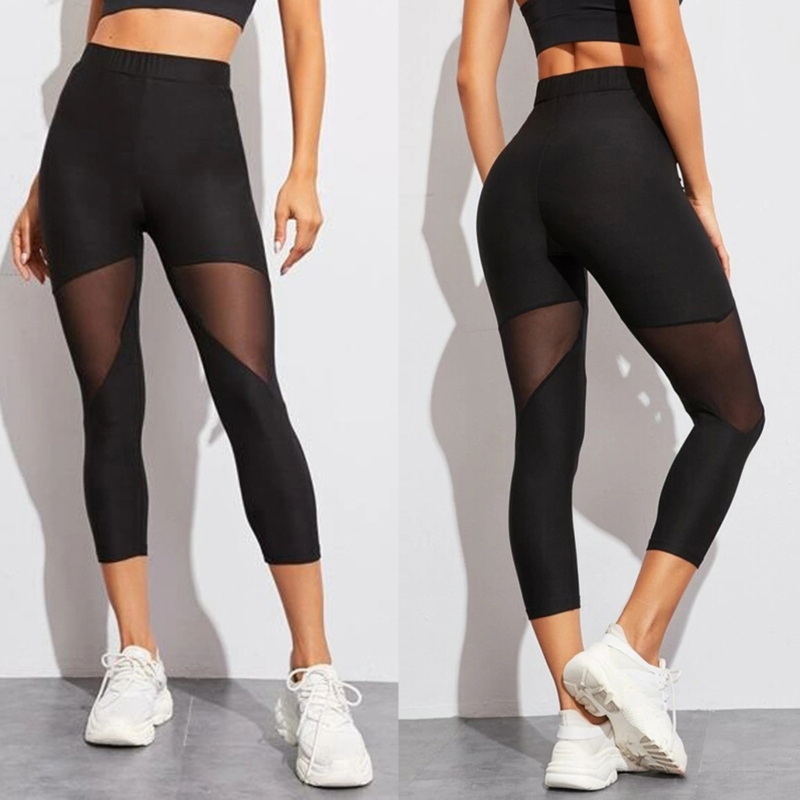 Quần Legging Thể Thao Nữ Phối Lưới