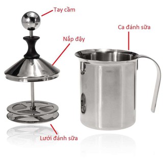 Ca Đánh Sữa Lạnh Dung Tích 400ml