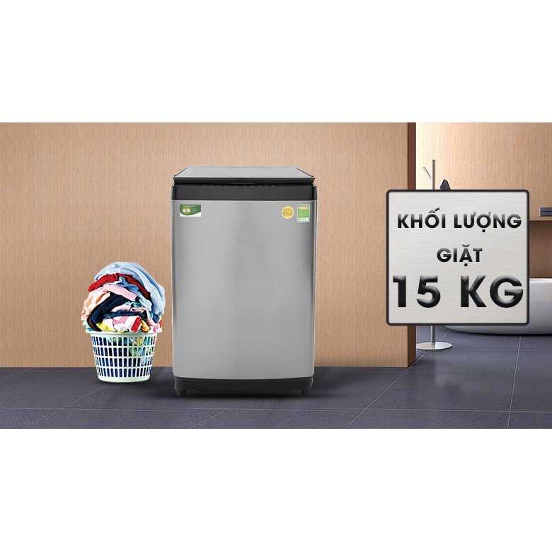 Máy giặt Toshiba Inverter 15 kg AW-DUG1600WV (Miễn phí giao tại HCM-ngoài tỉnh liên hệ shop)