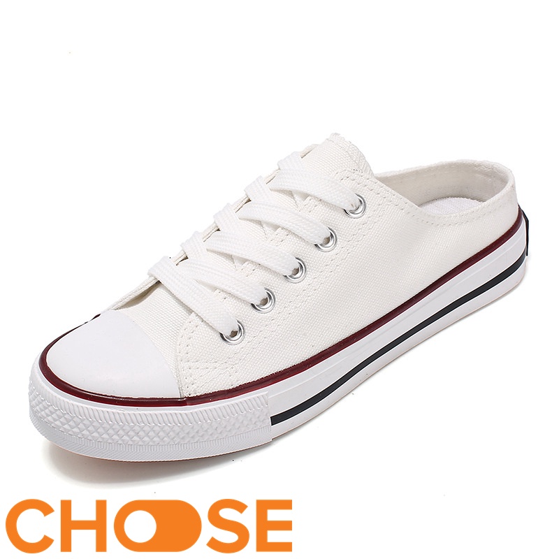 Giày Sục Nữ Choose MÀU TRƠN HOT TREND Slip On Kiểu Mẫu Classic GK2K5