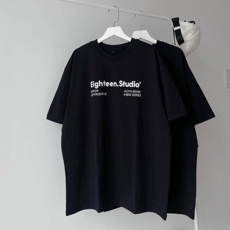 Áo Thun Tay Lỡ Xanh Lá EIGHTEEN Nam Nữ Phong Cách Ulzzang Unisex GTM