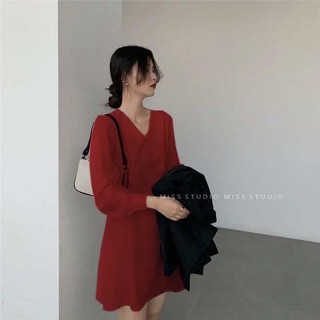 Tibou Dress - Đầm nút bọc có cổ