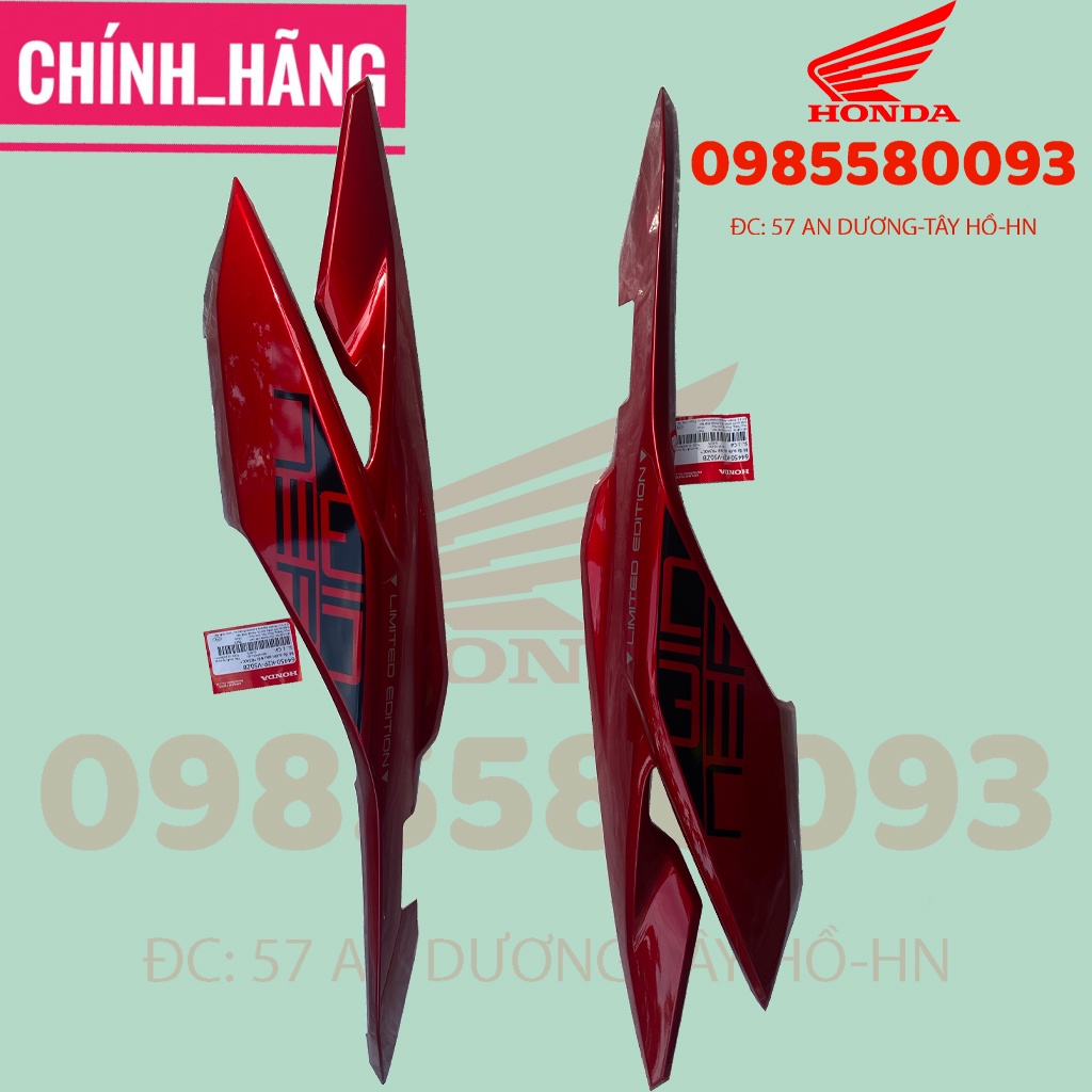 nhựa dàn áo ốp đuôi sau winner x, ốp sườn phiên bản limited 2021, zin hãng honda