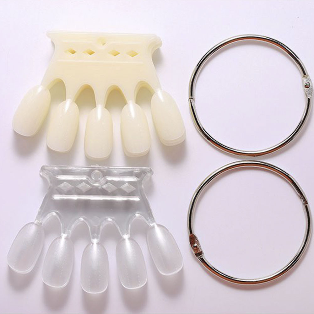 (Hàng Mới Về) Set 50 Khuôn Trưng Bày Móng Tay Giả Tiện Dụng