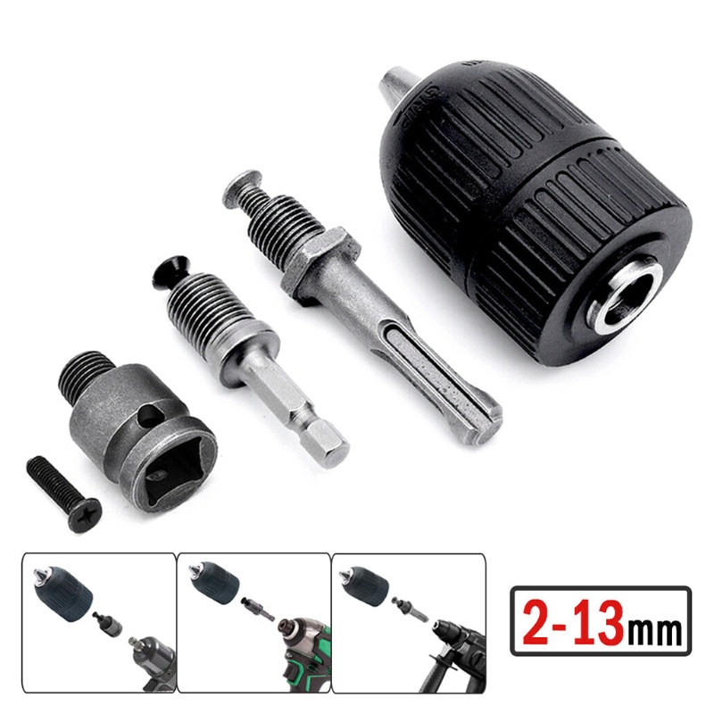 Bộ 5 Mũi Khoan Chuck Adapter Với Thân Lục Giác Dùng Làm Gỗ Và Điện DIY
