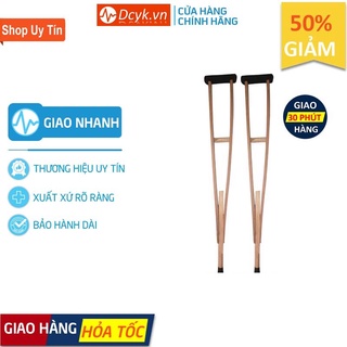 ✅ [1 CÂY] Nạng Gỗ - Nạng Chống Nách Gỗ Tốt - Hàng Việt Nam Cao Cấp - DCYK0411