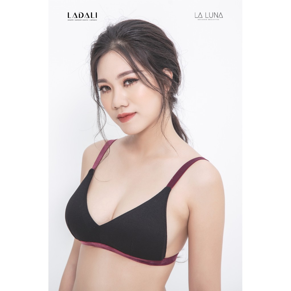 [HÀNG THIẾT KẾ] Bộ Đồ Lót Không Gọng Bralette Thun Thiết Kế Có Đệm Mút + Quần Lót Ren LADALI- MS 532 | BigBuy360 - bigbuy360.vn