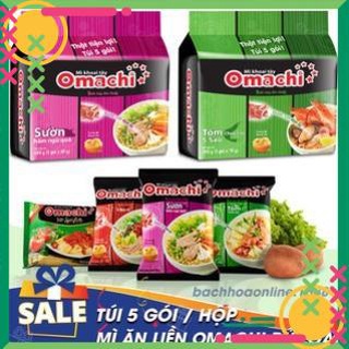 Túi 5 Gói Mì Khoai Tây Omachi 80g