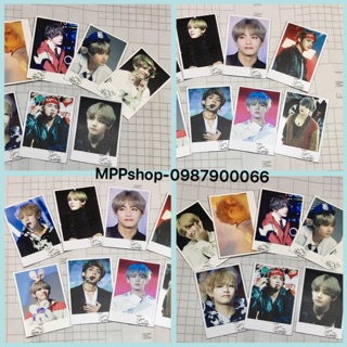 Ảnh card V BTS để ví 8 ảnh khác nhau có chữ ký