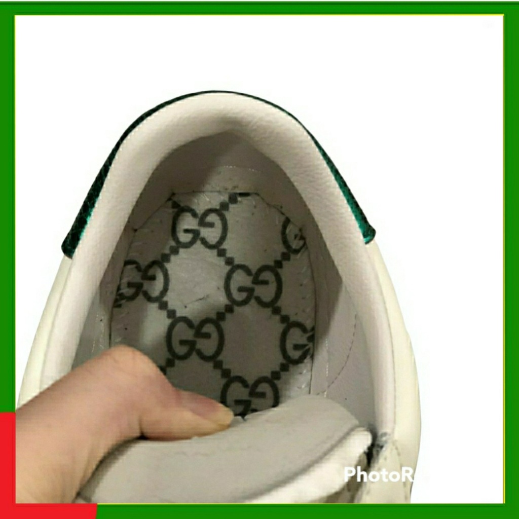 Giày thể thao[ PK và giấy tờ] giày thể nam nữ, giày gucci ong thêu 3 vạch màu trắng cực chất cực đẹp | BigBuy360 - bigbuy360.vn