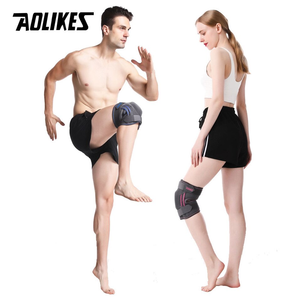 Bó Gối Thể Thao Kneepad Có Lò Xo Trợ Lực Và Dây Quấn Cố Định (1 Chiếc)