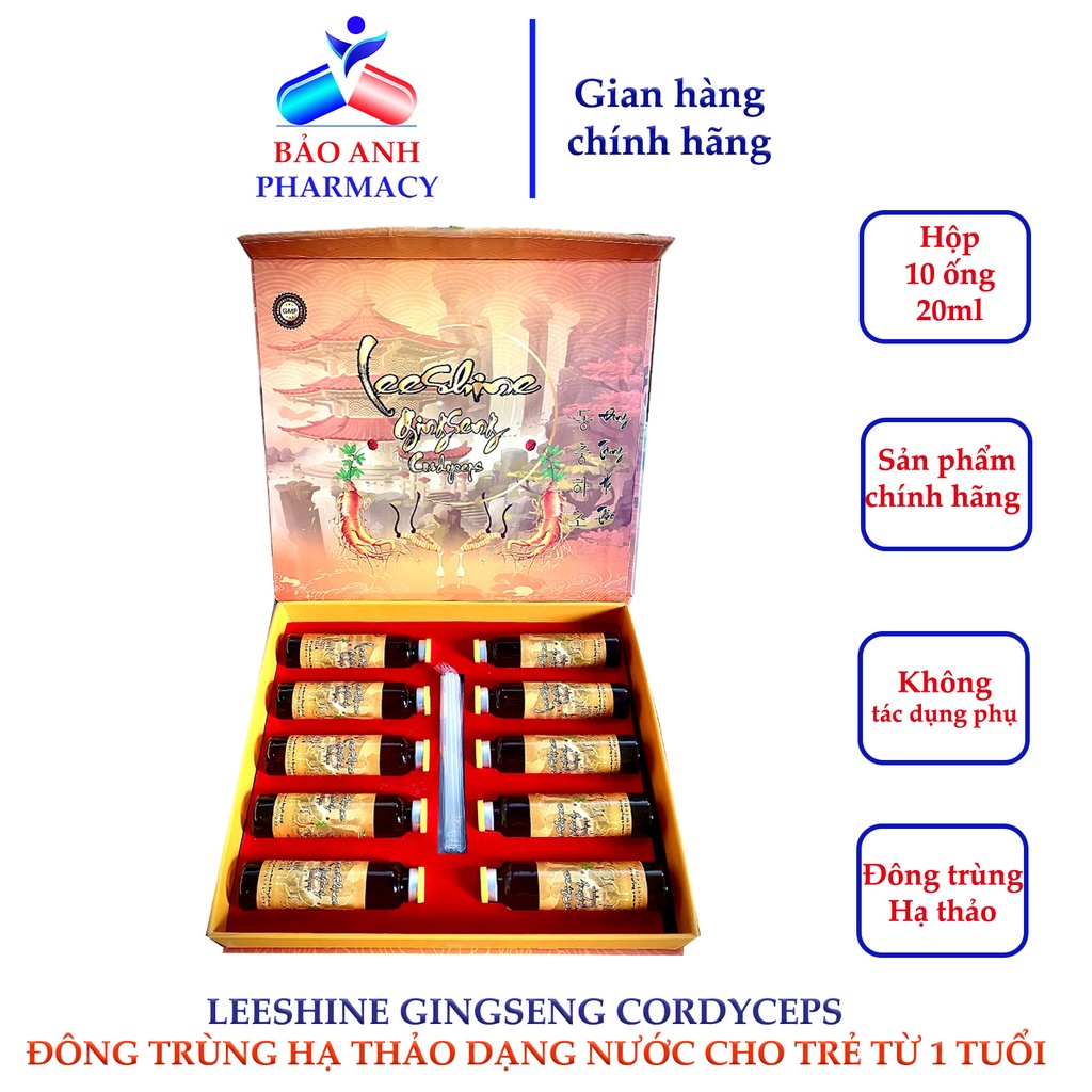 Đông trùng hạ thảo dạng nước Bổ sung Yến sào, Nhân sâm, Thymo, Lạc tiên, tâm sen giúp ăn ngon, ngủ ngon, tăng đề kháng